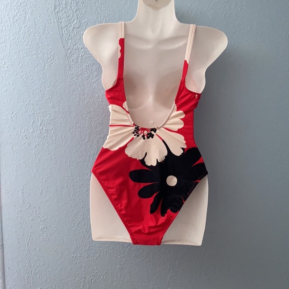 Diva Studio Women’s Bathing Suit Floral SZ 6 - Picture 2 of 4